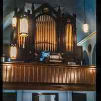 Color slide of the organ loft in St. Matthew Church.