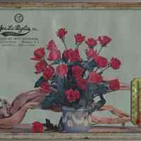 Wall thermometer; imprinted Jos. La Paglia, Inc., Florist, 160 First St., Hoboken, N.J. N.d., ca. 1950-1960.