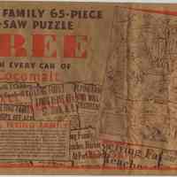 Cocomalt premium: Flying Family Jig-Saw Puzzle issued by R.B. Davis Company, Hoboken, N.J., copyright 1932.