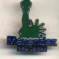 Political button: Menendez, N.J. No place, (2006.)