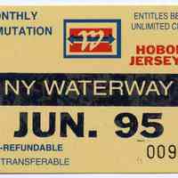          4: ticket, NY Waterway, Monthly Commutation, June 1995
   