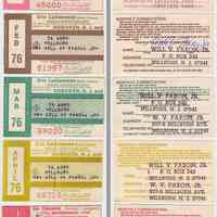 Tickets, monthly commutation, 5: Erie Lackawanna Railway, Hoboken to Millburn, 1976.
