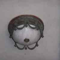          18: detail portico ceiling light fixture, east facade
   