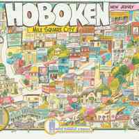 Hoboken, New Jersey: Mile Square City Puzzle/Poster Set. Edition sponsored by the United Synagogue of Hoboken, 1992.