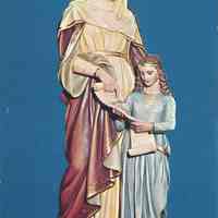 Color Postcard: Statue of St. Anne, St. Ann