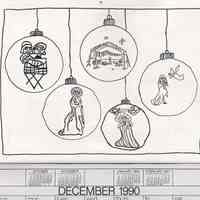          December 1990: Christmas ornaments
   