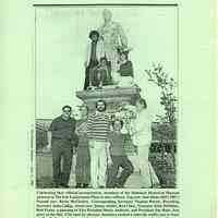          enclosure 3: photo with caption at Sam Sloan statue
   