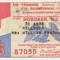          Julyt 1976 ticket United States Bicentennial
   