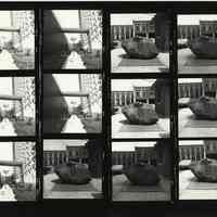 B+W negative contact sheet of images of Hoboken taken by John Conn. no date, [1976].