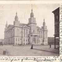 Postcard: City Hall, Jersey City, NJ