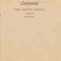 Booklet: A Century in the First Baptist Church of Hoboken, New Jersey, December 1945.