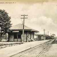 Postcard: Erie RR Station, Harrison, NJ