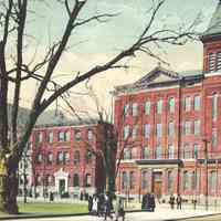 Color Postcard: Our Lady of Grace School and Orphanage, Hoboken, NJ, 1913