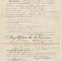 Digital image, printed document with holographic additions: Petition of George W. Simpson for appointment as Patrolman, Hoboken, Feb. 1886.