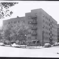 B&W photo of apartment complex at 1-9 62nd Street, West New York.