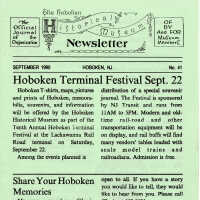          Hoboken Historical Museum Newsletter [First Series], Volume 2, No. 41, September, 1990 picture number 9
   