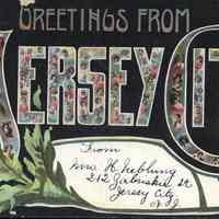 Postcard: Greetings, Jersey City, NJ