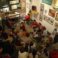 Color photos, 16, of Story Time reading by Penny Metsch for pre-school children at Hoboken Historical Museum, Hoboken, December 6, 2006.