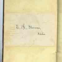 Book with bookplate of Edwin Augustus Stevens, Hoboken: Selections from the Writings of Walter Savage Landor, Edited by George Stillman Hillard. Boston: Ticknor & Fields, 1856.