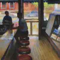 Postcard: Interior of 1110 Washington Street, Schnackenberg