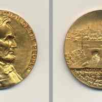 Commemorative medallion: Lincoln Tunnel, Dedicated 1937. Issued Nov. 1937 by Port of New York Authority.