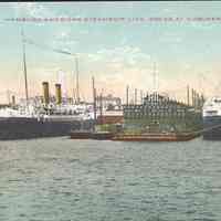 Postcard: Hamburg-American Line, Hoboken, NJ