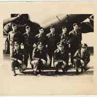 B+W photo of of serviceman Edward Craig of Hoboken in group photo taken Alexandria, LA, March 1944.