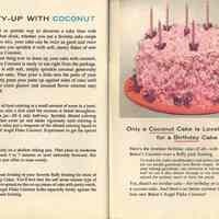          pp 30-31] directions Pretty Up with Coconut; Coconut Birthday Cake
   