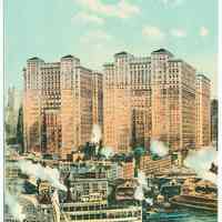 Digital image of Hudson & Manhattan R.R. postcard titled: Hudson Company