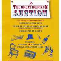 Small poster for The Great Hoboken Auction, Saturday, April 28, 2007.