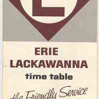 Timetable: Erie-Lackawanna Rwy., long distance routes, NY - Buffalo - Chicago. Eff. June 15, 1969.