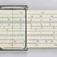 Slide rule, Log Log Duplex Trig, 4080-3S, 10",made by Keuffel & Esser Co., N.Y., n.d., ca. 1955-1957.