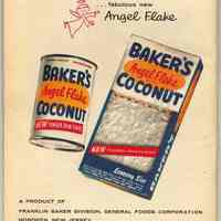          pg [32] back cover; can & box Baker's Angel Flake Coconut; Hoboken address
   