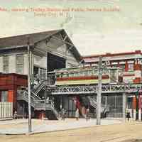 Postcard: Trolley, Jersey City, NJ