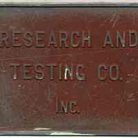          Sign 4: Research and Testing Co., Inc.
   
