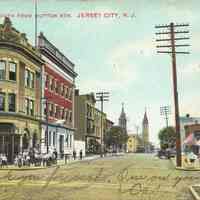 Postcard: Central Ave., Jersey City, NJ