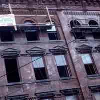 Color slide of building under renovation on or near Newark and Garden Sts., Hoboken, ca. 1984.