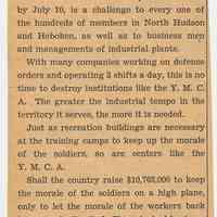          4: [editorial] Don' t Let the Hoboken Y.M.C.A. Be Sold!; ca. July 1941
   