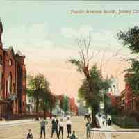 Postcard: Pacific Ave., Jersey City, NJ