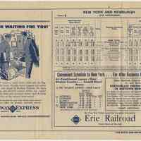          table 5: New York and Newburgh via Harriman
   