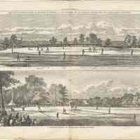          pp 664-665 illus:The Cricket Match...; A Baseball Match...at Elysian Fields
   