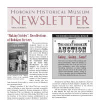 Hoboken Historical Museum Newsletter [Second Series], Volume 14, Number 2, March-April 2008.