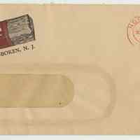 Envelope, Tootsie Roll: The Sweets Co. of America, 1515 Willow Ave., Hoboken, N.J., postmarked Sept. 7, 1944.