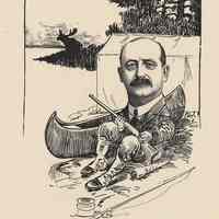 Caricature of R. R. Debacher, [Hoboken, n.d., ca. 1907-1916]. From album, "Just for Fun"; archives catalogue 2005.018.0001.