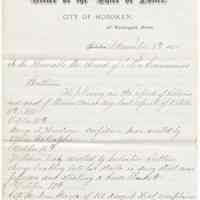 Report: Police Department, robberies and arrest of thieves since report of Oct. 11, 1880, Hoboken, Nov. 8, 1880.