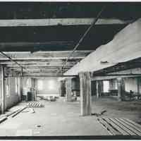 B+W photo of buildings, interiors and exteriors, of the Bethlehem Steel Shipyard, Hoboken Division, no date (ca 1990.)