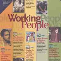 Poster for Working People lecture series, HHM, Hoboken, Feb.- Aug., 2006.