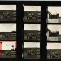 B+W negative contact sheet of images of Hoboken taken by John Conn. no date, [1976].