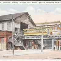 Postcard: Trolley, Jersey City, NJ