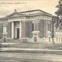 Postcard: Arlington, NJ, Free Public Library